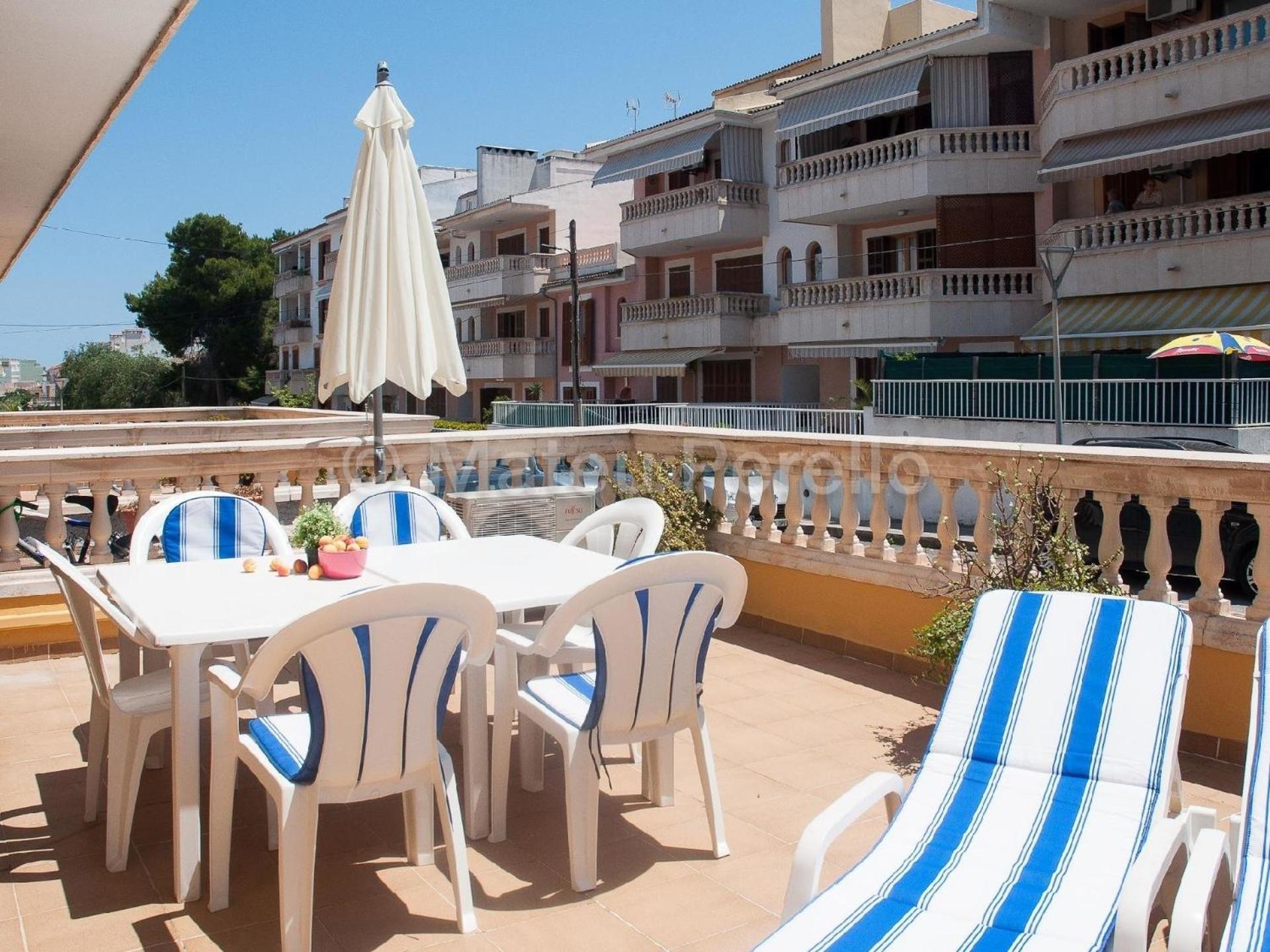 Wohnung In Son Baulo Mit Terrasse, Garten Und Grill Can Picafort  Esterno foto